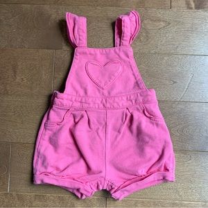 3/$10 CARTERS Baby girl summer overalls 9m